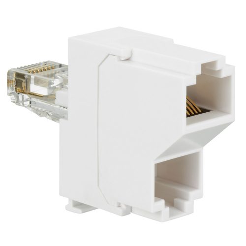 LEGRAND-032745 - LEGRAND doubler RJ45 csatlakozóaljzatba dugható LAN/Tel LCS3