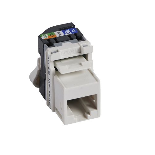 LEGRAND-033161 - LEGRAND RJ45 Keystone port Cat6 árnyékolatlan (UTP) LCS2 gyorscsatlakozós (fehér) 180° 250Mhz 1Gigabit