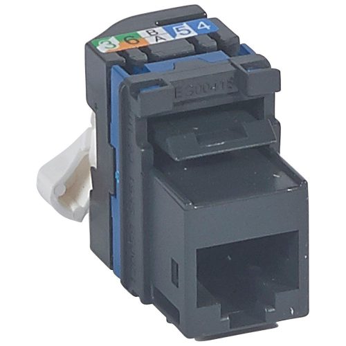 LEGRAND-033181 - LEGRAND RJ45 Keystone port Cat6 árnyékolatlan (UTP) LCS2 gyorscsatlakozós 180° 250Mhz 1Gigabit