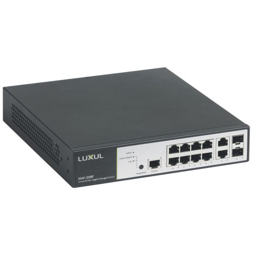 LEGRAND-033490 - LEGRAND 19" POE switch 8xRJ45, 2xRJ45 UP, 2xRJ45 SFP, menedzselhető