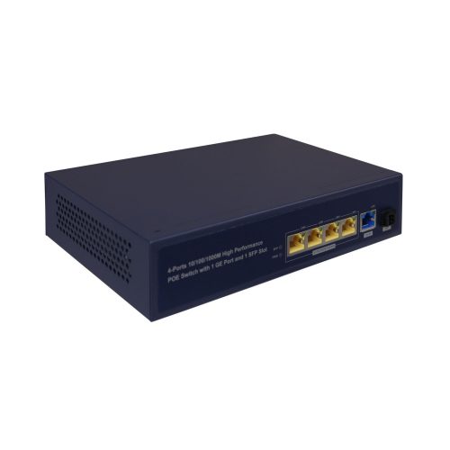 LEGRAND-033493 - LEGRAND POE switch 1Gbps, SFP, 4xRJ45 downlink IEEE 802.3af/at