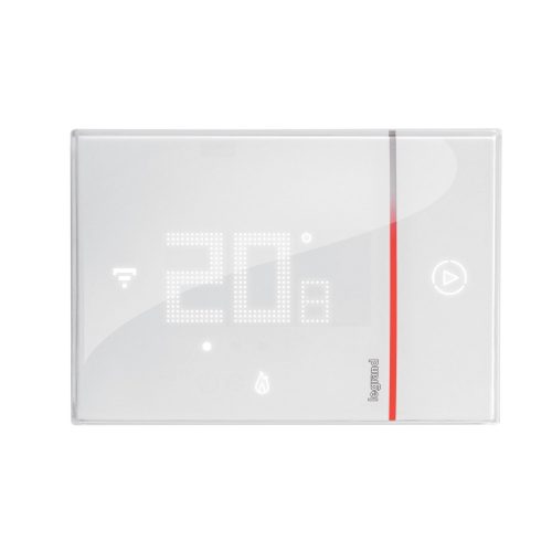 LEGRAND-049038 - Smarther2 okos termosztát süllyesztett fehér színű csavaros sorkapcsos (230V~ L+N) közvetlen Wi-fi csatlakozás Legrand/Netatmo