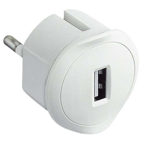 LEGRAND-050680 - USB-s csatlakozódugó 1,5A - 5V, fehér