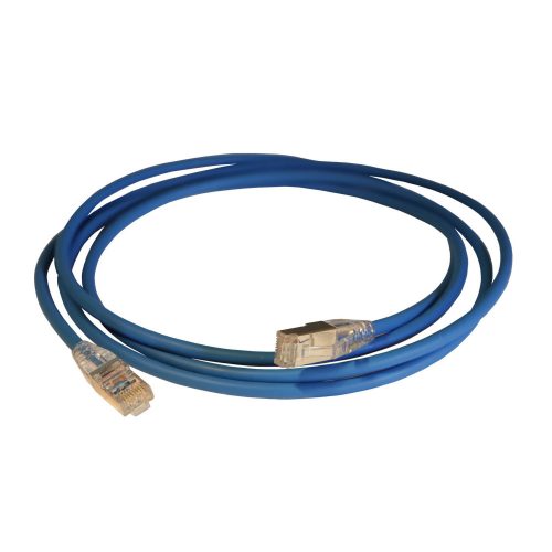 LEGRAND-051542 - LEGRAND patch kábel RJ45-RJ45 Cat6 árnyékolt (F/UTP) LSZH (LSOH) 2 méter kék d: 4,2mm AWG28 LCS3