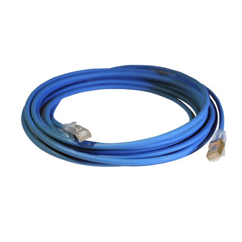 LEGRAND-051544 - LEGRAND patch kábel RJ45-RJ45 Cat6 árnyékolt (F/UTP) LSZH (LSOH) 5 méter kék d: 4,2mm AWG28 LCS3