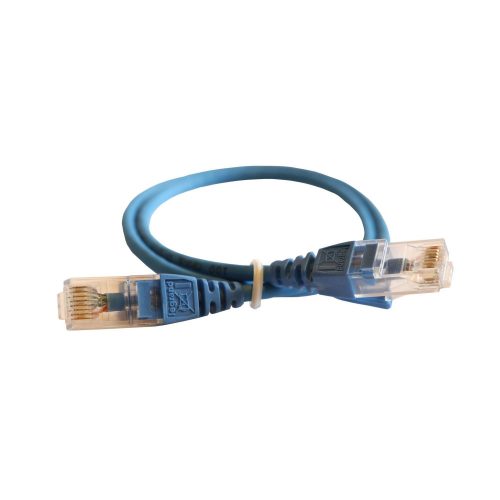 LEGRAND-051545 - LEGRAND patch kábel RJ45-RJ45 Cat6 árnyékolatlan (U/UTP) LSZH (LSOH) 0,5 méter kék d: 5,2mm AWG24 LCS3