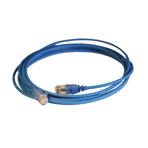 LEGRAND-051548 - LEGRAND patch kábel RJ45-RJ45 Cat6 árnyékolatlan (U/UTP) LSZH (LSOH) 3 méter kék d: 5,2mm AWG24 LCS3