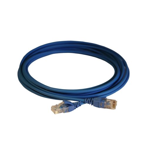 LEGRAND-051549 - LEGRAND patch kábel RJ45-RJ45 Cat6 árnyékolatlan (U/UTP) LSZH (LSOH) 5 méter kék d: 5,2mm AWG24 LCS3