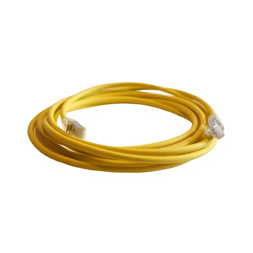 LEGRAND-051553 - LEGRAND patch kábel RJ45-RJ45 Cat6A árnyékolt (S/FTP) LSZH (LSOH) 3 méter sárga d: 5,2mm AWG28 LCS3