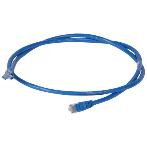 LEGRAND-051772 - LEGRAND patch kábel RJ45-RJ45 Cat6 árnyékolatlan (U/UTP) PVC 1 méter kék d: 6mm AWG24 LCS3