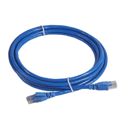 LEGRAND-051774 - LEGRAND patch kábel RJ45-RJ45 Cat6 árnyékolatlan (U/UTP) PVC 3 méter kék d: 6mm AWG24 LCS3