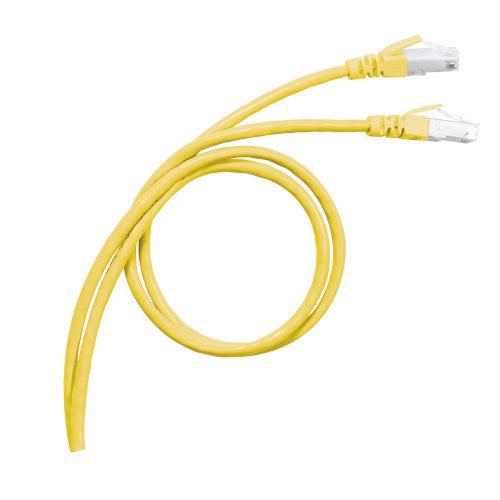 LEGRAND-051781 - LEGRAND patch kábel RJ45-RJ45 Cat6A árnyékolt (S/FTP) PVC 2 méter sárga d: 6,2mm AWG27 LCS3