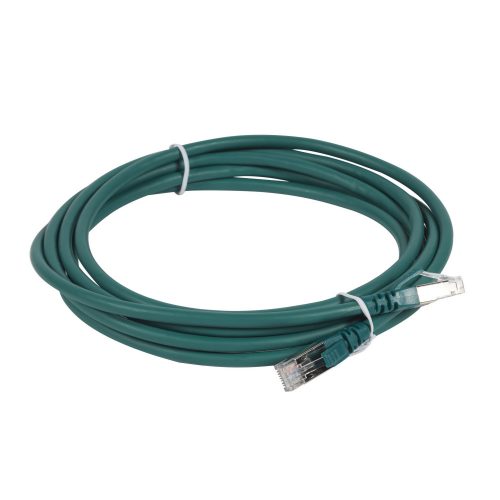 LEGRAND-051868 - LEGRAND patch kábel RJ45-RJ45 Cat6A árnyékolt (S/FTP) LSZH (LSOH) 3 méter zöld d: 6,2mm AWG27 LCS3