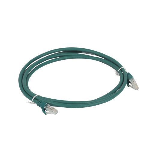 LEGRAND-051875 - LEGRAND patch kábel RJ45-RJ45 Cat6A árnyékolatlan (U/UTP) LSZH (LSOH) 2 méter zöld d: 6,2mm AWG26 LCS3