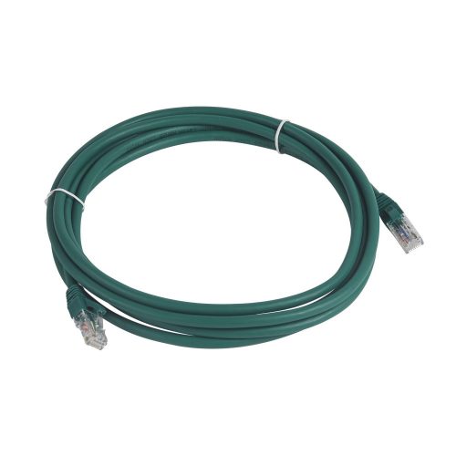 LEGRAND-051876 - LEGRAND patch kábel RJ45-RJ45 Cat6A árnyékolatlan (U/UTP) LSZH (LSOH) 3 méter zöld d: 6,2mm AWG26 LCS3