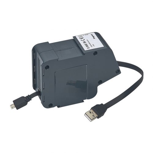 LEGRAND-054036 - USB/micro USB lapos vezetékkel 1 modulos visszahúzható szett