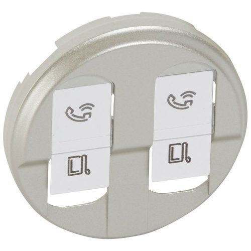 LEGRAND-068552 - Céliane 2xRJ45 burkolat, titán