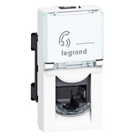 LEGRAND-076552 - Program Mosaic LCS2 RJ45 aljzat Cat 5e FTP, 1 modul, fehér