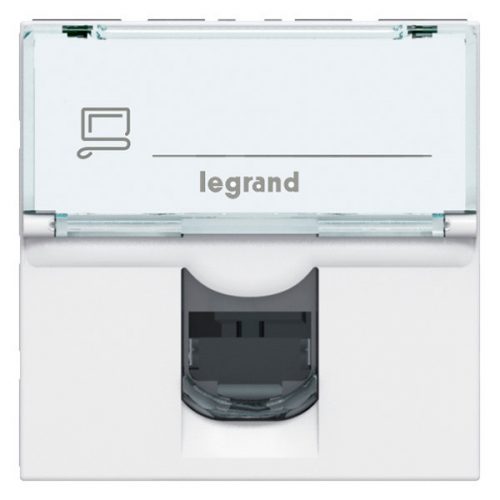 LEGRAND-076554 - Program Mosaic LCS2 RJ45 aljzat Cat 5e UTP, 2 modul, fehér