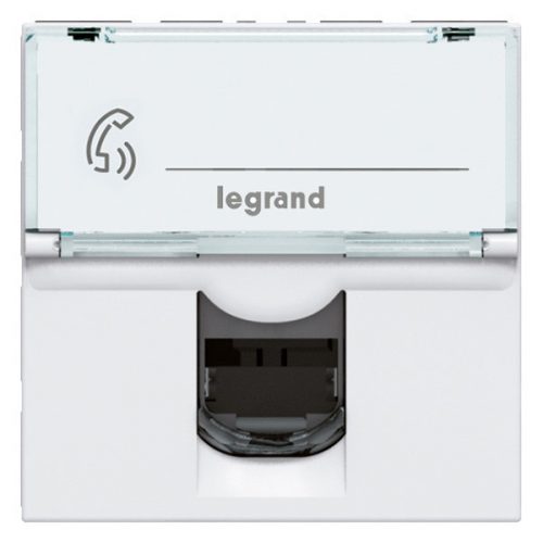 LEGRAND-076555 - Program Mosaic LCS2 RJ45 aljzat Cat 5e FTP, 2 modul, fehér