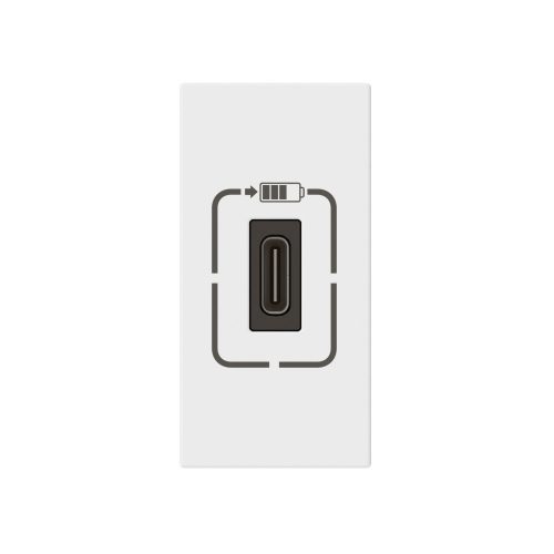 LEGRAND-077589 - Program Mosaic USB-C - 230 V - 5 V, 1 modul, fehér