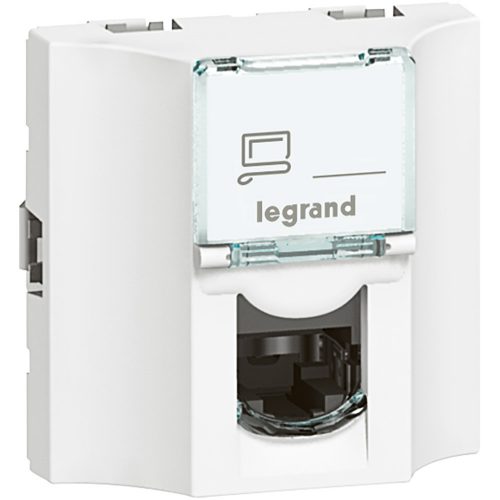 LEGRAND-078621 - Program Mosaic LCS2 RJ 45 csatlakozóaljzat hátsó
RJ 45 csatlakozással, Cat. 5e FTP, 9 érintkezős, 2 modul széles, fehér