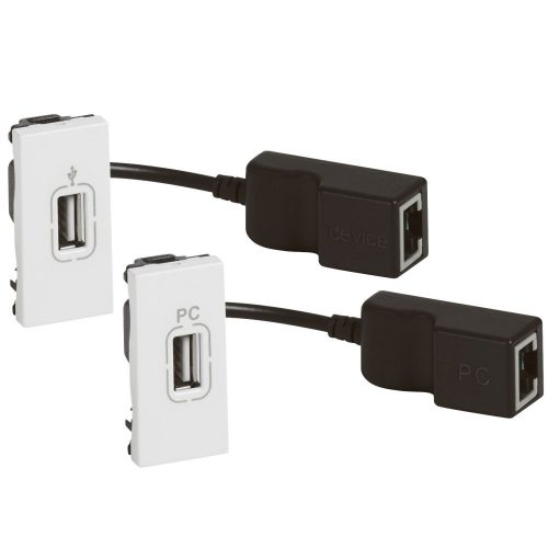 LEGRAND-078748 - Program Mosaic 2db USB és 1db RJ45 csatlakozóaljzat készlet