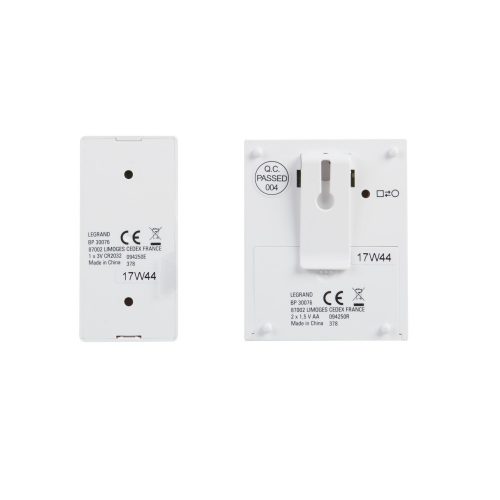 LEGRAND-094250 - Vezeték nélküli csengő ECO kit, beltéri egység és nyomógomb