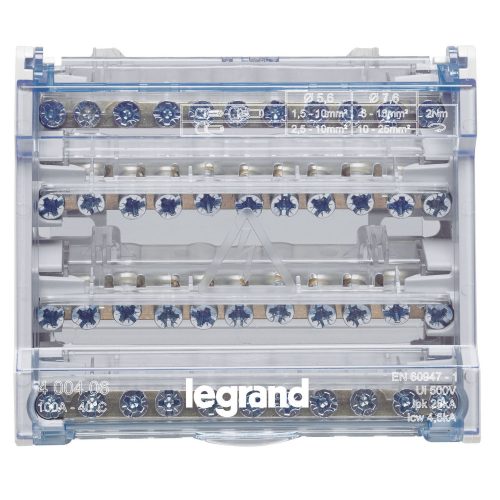 LEGRAND-400406 - Lexic moduláris elosztóblokk 4P 100A 6M