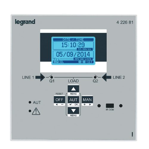 LEGRAND-422681 - Forrásátkapcsoló automatika Standard, LCD kijelzővel