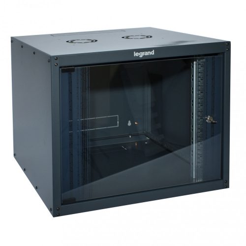 LEGRAND-646213 - LEGRAND fali rack szekrény 19'' 15U MAG: 758 SZÉL: 600 MÉLY: 600 antracit egyrészes üvegajtós készre szerelt MAX: 45 kg Linkeo