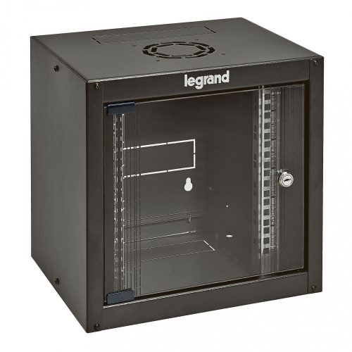 LEGRAND-646230 - LEGRAND fali rack szekrény 10'' 6U MAG: 362 SZÉL: 320 MÉLY: 300 antracit egyrészes üvegajtós készre szerelt MAX: 12 kg Linkeo