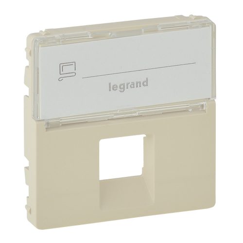 LEGRAND-755471 - Valena Life 1xRJ45 csatlakozóaljzat burkolat, címketartóval elefántcsont