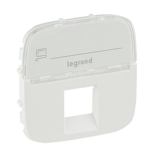 LEGRAND-755475 - Valena Allure RJ11/RJ45 aljzat burkolat címketartóval, Fehér