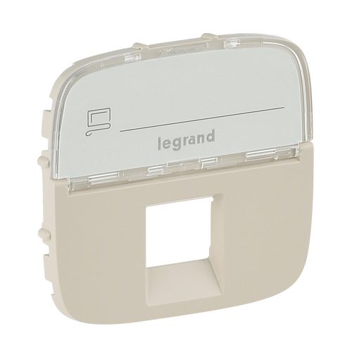 LEGRAND-755476 - Valena Allure RJ11/RJ45 aljzat burkolat címketartóval, Elefántcsont