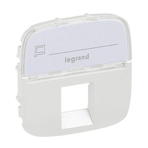 LEGRAND-755479 - Valena Allure RJ11/RJ45 aljzat burkolat címketartóval, Gyöngyház