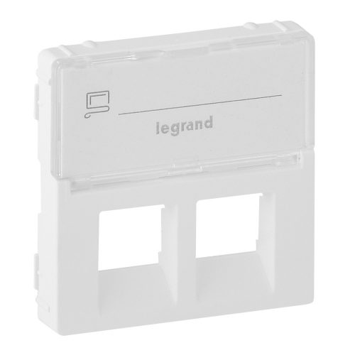 LEGRAND-755480 - Valena Life 2xRJ45 csatlakozóaljzat burkolat, címketartóval fehér