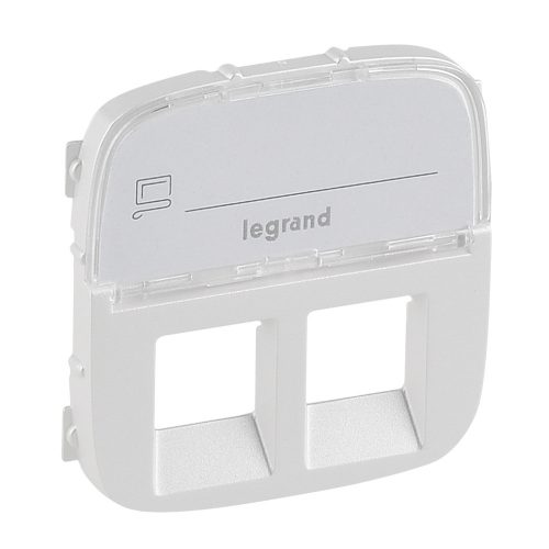 LEGRAND-755489 - Valena Allure 2xRJ11/RJ45 aljzat burkolat címketartóval, Gyöngyház