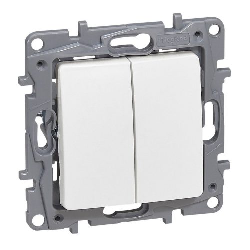 LEGRAND-764509 - Niloé váltókapcsoló 10 AX + nyomó 6 A - 250 V±, fehér