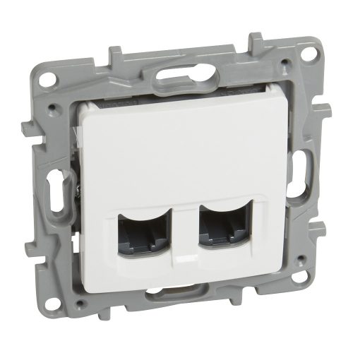 LEGRAND-764574 - Niloé 2xRJ45 Cat.6 UTP csatlakozóaljzat, fehér