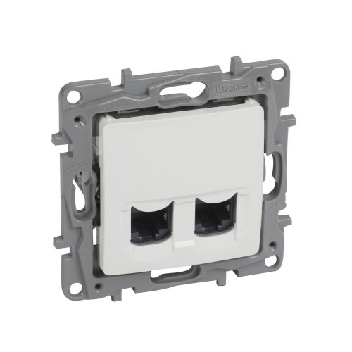 LEGRAND-764578 - Niloé 2xRJ45 Cat.6 FTP körmös aljzat, fehér