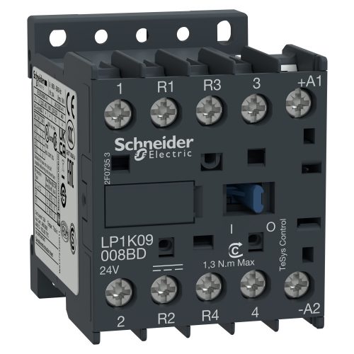 SCHNEIDER LP1K09008BD - Mágneskapcsoló 4P, 2Z+2NY AC1/20A 24V DC