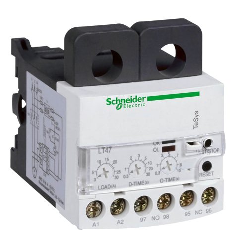 SCHNEIDER LT4706F7S - Elektronikus relé kézi/elekt reset, 0.5-5A, 110VAC