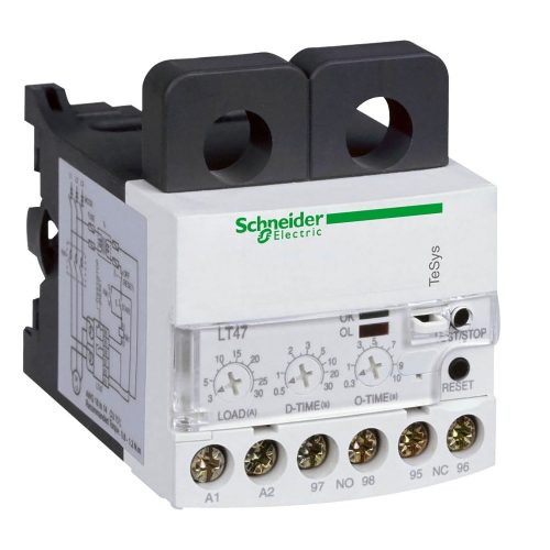 SCHNEIDER LT4706M7S - Elektronikus relé kézi/elekt reset, 0.5-5A, 220VAC