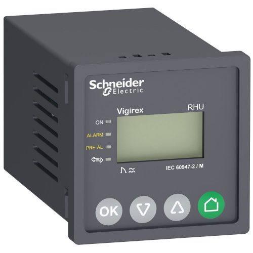 SCHNEIDER LV481003 - Vigirex szivárgóáram védelmi relé RHU - 0.03..30 A - 0..5 s - 240 V