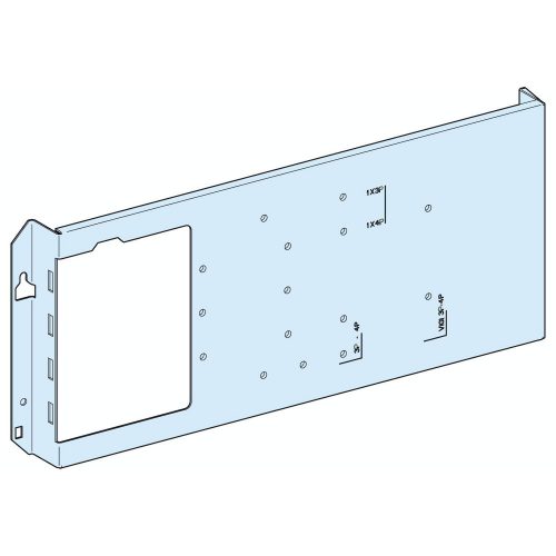 SCHNEIDER LVS03031 - Szerelőlap NS250, vízszintes, rögzített, rotációs hajtás