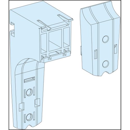 SCHNEIDER LVS04256 - 10db vízszintes vezetékcsatorna tartó