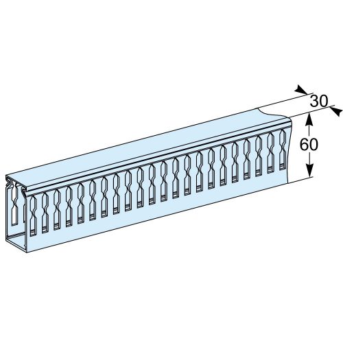 SCHNEIDER LVS04257 - 4 db vízsz. vezetékcs.+ tartók, hossz=450 mm