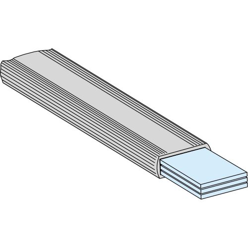 SCHNEIDER LVS04742 - Szig. hajl. sín 20x2mm, hossz=1800mm