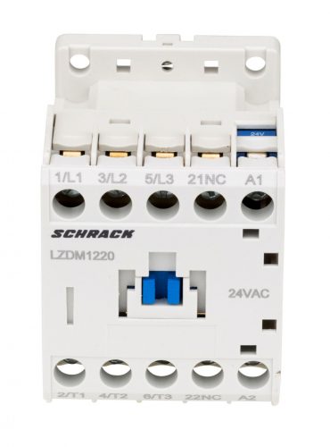 SCHRACK - LZDM1220 Mágneskapcsoló 3p, CUBICO Mini, 5,5kW, 12A, 1ny, 24VAC